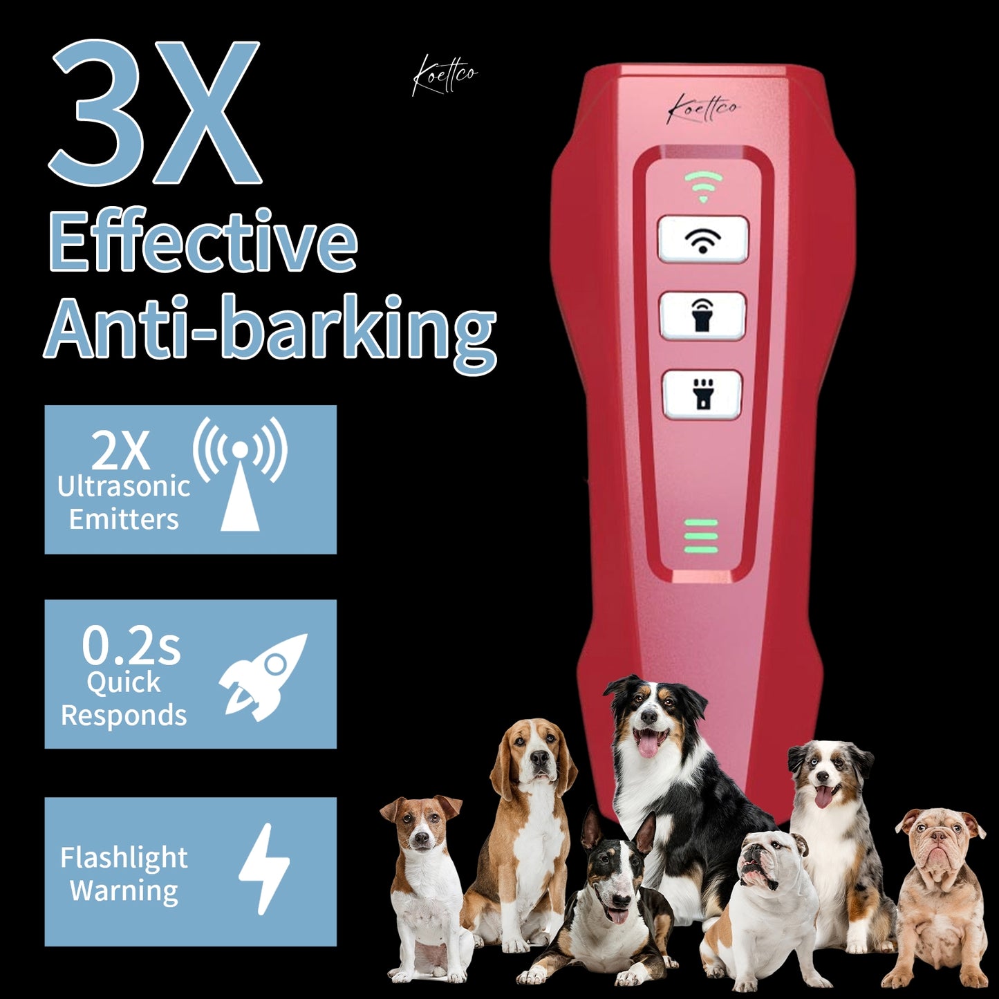 Koettco Ultrasonic Dog Trainer